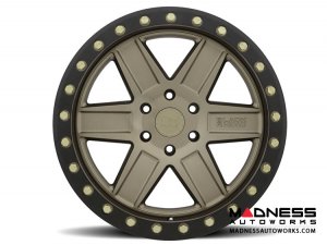 Jeep Custom Wheels (1) - Black Rhino - 20 x 9.5 - Attica - Matte Bronze w/ Black Lip Edge & Brass Bolts